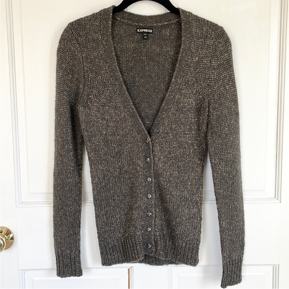 Express Shimmer Thread Cardigan